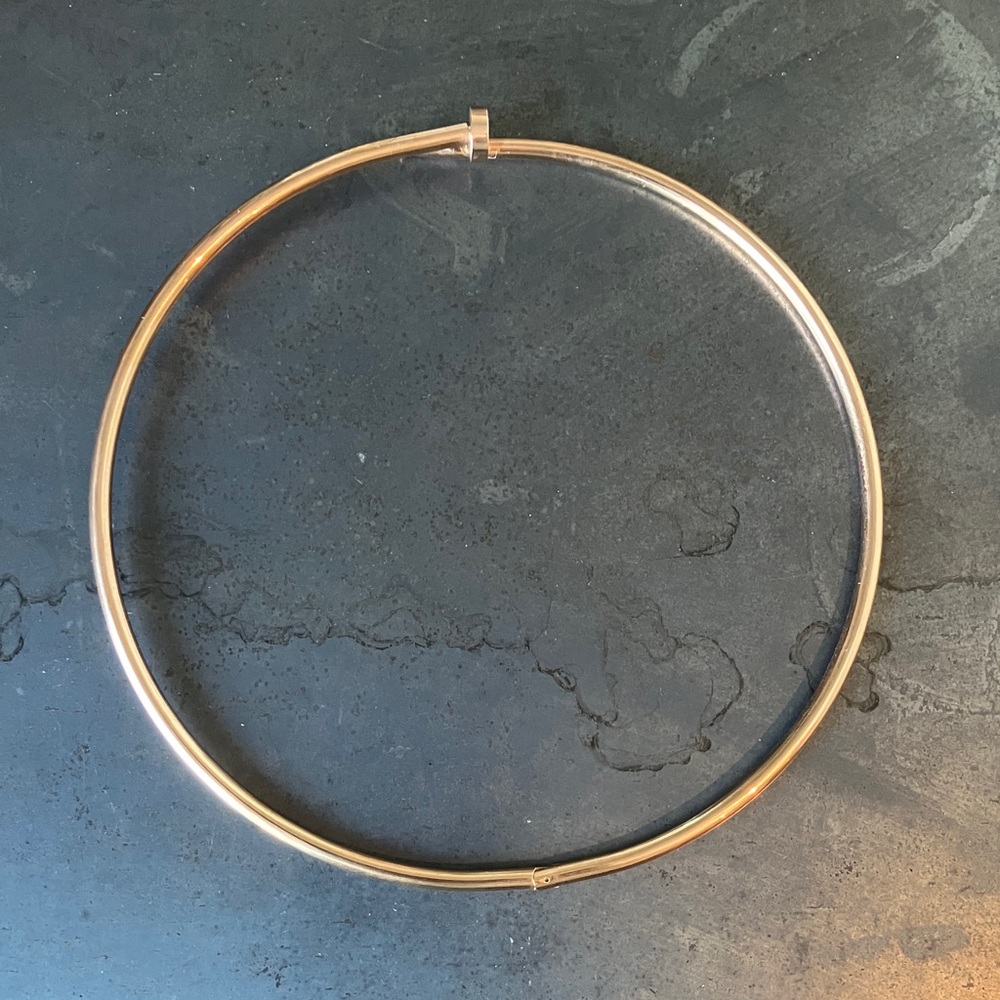 Minimalist Gold-Tone Collar Necklace